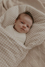 Load image into Gallery viewer, Wool Wrap Beige Gingham