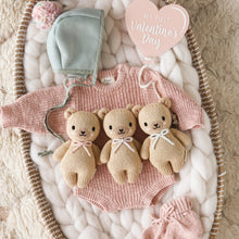 Load image into Gallery viewer, Baby Honey Bear (Lavender Bow)