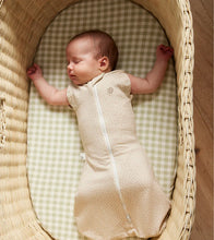 Load image into Gallery viewer, 0.2TOG Fitted Bassinet Sheet | Gumleaf Gingham