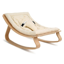 Load image into Gallery viewer, Charlie Crane Levo Baby Rocker | Beech with Organic Milk Cushion