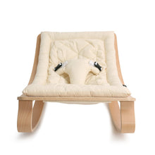 Load image into Gallery viewer, Charlie Crane Levo Baby Rocker | Beech with Organic Milk Cushion