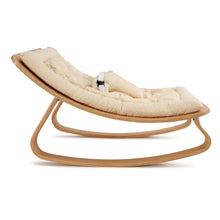 Load image into Gallery viewer, Charlie Crane Levo Baby Rocker | Beech with Organic Milk Cushion