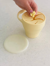 Load image into Gallery viewer, Custard Collapsible Snack Cup with Lid