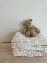 Load image into Gallery viewer, Organic Cotton Gauze Blanket LACE TRIM | Petal