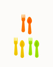 Load image into Gallery viewer, Brights Fork and Spoon Set 6pc