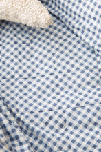 Load image into Gallery viewer, Dusty Blue Gingham Bed Wetting Mat