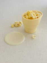 Load image into Gallery viewer, Custard Collapsible Snack Cup with Lid