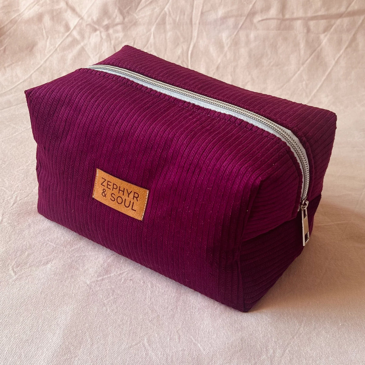 Makeup Bag | Magenta Cord