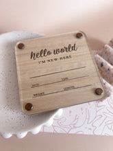 Load image into Gallery viewer, Double Layered Birth Announcement