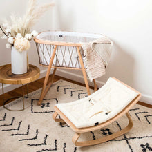 Load image into Gallery viewer, Charlie Crane Levo Baby Rocker | Beech with Organic Milk Cushion