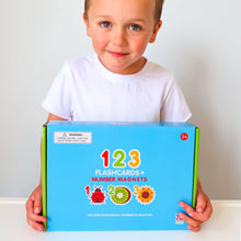 Load image into Gallery viewer, Flashcards and 123 Magnetic Numbers