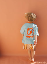 Load image into Gallery viewer, Spicey But Nicey T Shirt | Aqua & Red SIZE 2-3YR