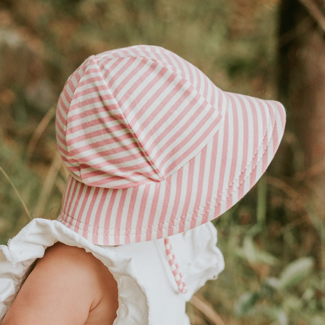 Toddler Bucket Sun Hat Pink Stripe – Rosalyn Rae