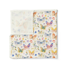 Load image into Gallery viewer, Butterfly Blooms | Organic Muslin Swaddle