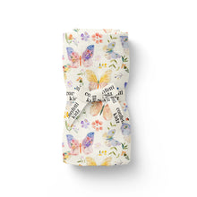 Load image into Gallery viewer, Butterfly Blooms | Organic Muslin Swaddle