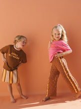 Load image into Gallery viewer, Twin Stripe Knit Pant | Brown & Orange