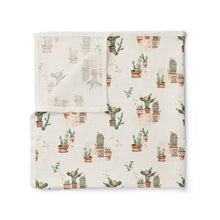 Load image into Gallery viewer, Happy Cactus | Organic Muslin Swaddle