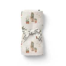 Load image into Gallery viewer, Happy Cactus | Organic Muslin Swaddle