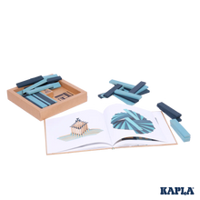 Load image into Gallery viewer, KAPLA Book and Colours Set | Light Blue + Dark Blue