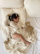Load image into Gallery viewer, Organic Cotton Gauze Blanket LACE TRIM | Petal
