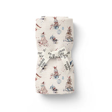 Load image into Gallery viewer, Circus Bunnies | Organic Muslin Swaddle