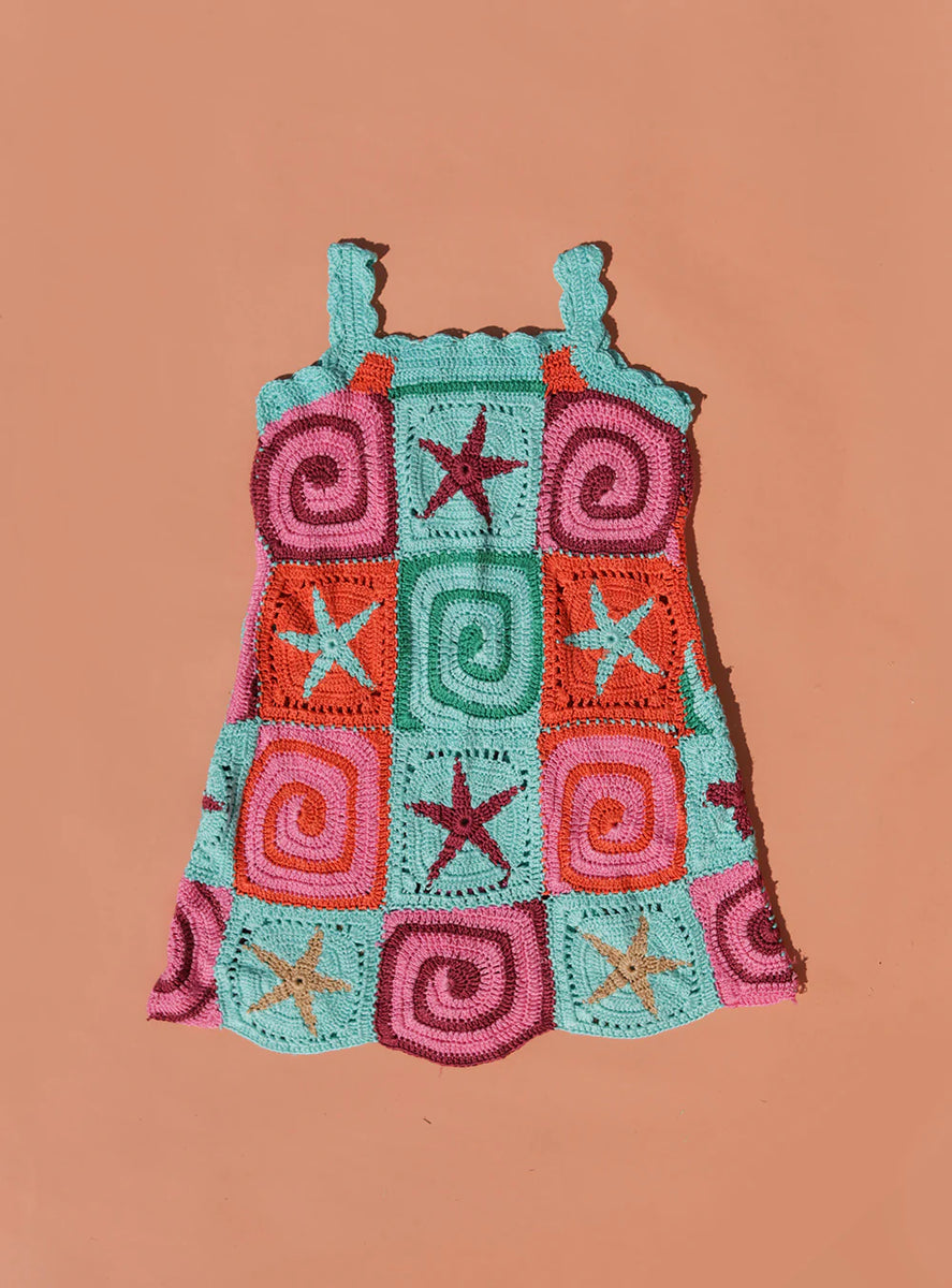 Starfish Mini Crochet Dress SIZE 5-6YR – Rosalyn + Rae