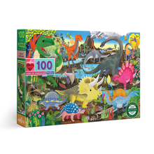 Load image into Gallery viewer, 100 pc Puzzle – Land of Dinosaurs