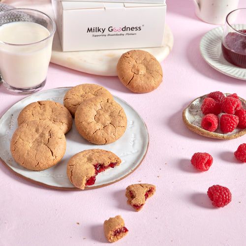 Raspberry Lactation Cookies (Dairy and Soy Free)