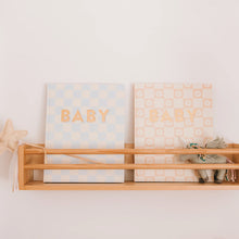 Load image into Gallery viewer, Baby Book Blue Check