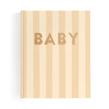 Load image into Gallery viewer, Baby Book Coffee Stripe