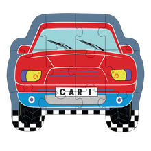 Load image into Gallery viewer, 12pc Cars Shaped Jigsaw Puzzle