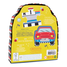 Load image into Gallery viewer, 12pc Cars Shaped Jigsaw Puzzle