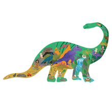 Load image into Gallery viewer, 80pc Dinosaur Shaped Jigsaw Puzzle