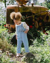 Load image into Gallery viewer, Botanica Embroidered Overalls SIZE 6-12M, 4YR and 5YR