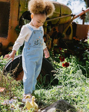 Load image into Gallery viewer, Botanica Embroidered Overalls SIZE 6-12M, 4YR and 5YR
