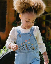 Load image into Gallery viewer, Botanica Embroidered Overalls SIZE 6-12M, 4YR and 5YR
