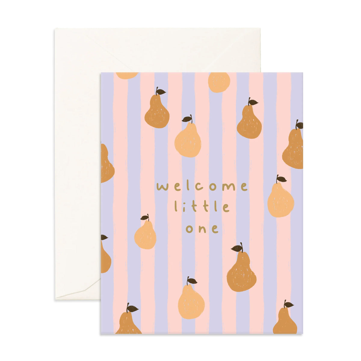 Welcome Little One Pears Greeting Card