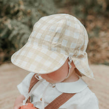 Load image into Gallery viewer, 'Lounger' Baby Reversible Flap Sun Hat | Flynn/Flax