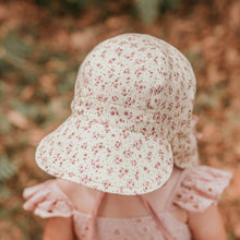 Load image into Gallery viewer, 'Lounger' Baby Reversible Flap Sun Hat | Ruby/Rosa