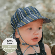 Load image into Gallery viewer, 'Lounger' Baby Reversible Flap Sun Hat | Stanford/Steele