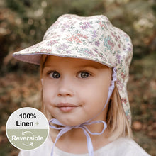 Load image into Gallery viewer, 'Lounger' Baby Reversible Flap Sun Hat | Laura