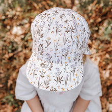 Load image into Gallery viewer, 'Lounger' Baby Reversible Flap Sun Hat | Provence/Rosa