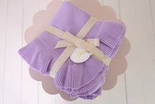 Load image into Gallery viewer, Frilly Knit Blanket | Lilac
