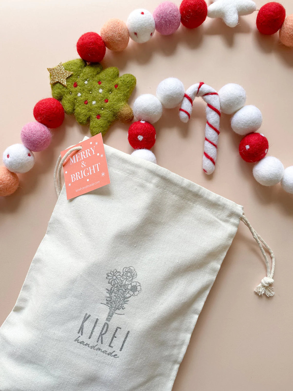 Candy Cane Garland | Red
