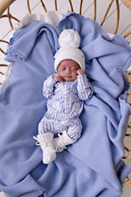 Load image into Gallery viewer, Heritage Knit Blanket | Cloud Blue