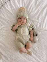 Load image into Gallery viewer, Short Overalls | Tallow SIZE 0-3M, 4YR, 5YR, 6YR and 7YR