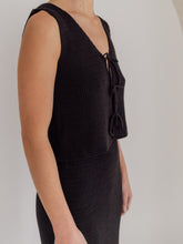 Load image into Gallery viewer, Knit Singlet | Onyx (Women's) SIZE S and M