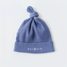Load image into Gallery viewer, Baby Beanie Ribbed Knotted