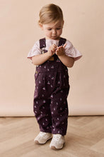 Load image into Gallery viewer, Blair Cord Overall - Cherry Love Plum Embroidery SIZE 6-12M