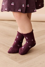 Load image into Gallery viewer, Mirabel Sock - Cherry Love Plum